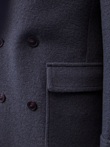 Benjamin Ulster Polo Overcoat Midnight Blue Boiled Wool PRE-ORDER