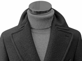 Benjamin Ulster Polo Overcoat Black Boiled Wool PRE-ORDER