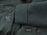 Benjamin Ulster Polo Overcoat Dark Green Boiled Wool PRE-ORDER