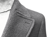 Benjamin Ulster Polo Overcoat Light Grey Boiled Wool PRE-ORDER