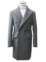 Benjamin Ulster Polo Overcoat Light Grey Boiled Wool PRE-ORDER