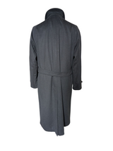 Bongardi Black Belted Balmacaan Raglan Coat XL 42/44R Wool