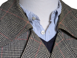 Vintage Berwin Belted Coat M/40R Prince of Wales Plaid DB Wool