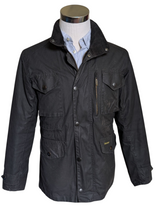 Barbour Jacket S Midnight Sapper Waxed Cotton