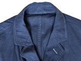 Brioni Jacket L/XL Garment Dyed Blue Washed Cotton