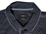 Hugo Boss Polo Shirt M Long Sleeved Black Mercerized Cotton