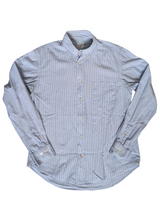 Hartford Shirt M Blue/White Striped Cotton
