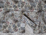 Boggi Milano Camp Shirt M Stone Floral Cotton