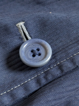 Brioni Jacket L/XL Garment Dyed Blue Washed Cotton