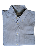 Hartford Shirt M Blue/White Striped Cotton