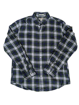 J. Crew Shirt L Slim Blue Gordon Plaid Thomas Mason Cotton