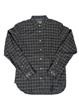 Oliver Sweeney Shirt M Grey Check Cotton Flannel