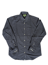 Oliver Sweeney Shirt M Blue/Grey Check Cotton Flannel