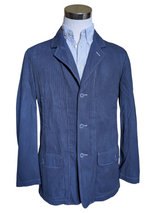 Brioni Jacket L/XL Garment Dyed Blue Washed Cotton