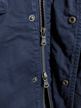 Hackett Biker Velospeed Jacket M Navy Blue Cotton