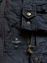 Hackett Biker Velospeed Jacket M Navy Blue Cotton