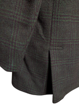 Vintage Mersley Coat M/40R Brown/Olive Green Plaid 3-button Pure Heavy Wool