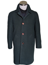 Vintage Canda England Raglan Coat M 38/40R Forest Green Heavy Wool