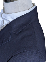 Hackett Travel Blazer 40R Navy Blue 2-button Wool Hopsack
