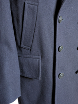 Gloverall Pea Coat M/L 40 Dark Navy Wool Blend