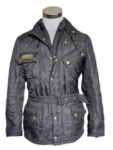 Barbour International Belted Jacket S Black Padded Polarquilt Poliamide