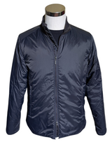 Barbour Jacket M Navy Blue Gabion Padded Polyamide