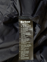 Barbour Jacket M Navy Blue Gabion Padded Polyamide