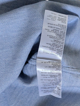 Pal Zileri Shirt XL Pale Blue Cotton Pique