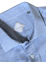 Pal Zileri Shirt XL Pale Blue Cotton Pique