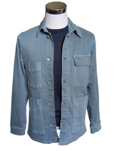 Paul Smith Chore Coat S Washed Teal Blue Cotton Denim