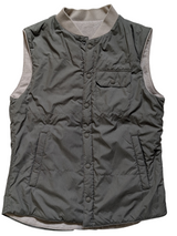 Hackett Reversible Vest/Gilet S Khaki & Beige