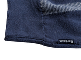 Barbour Sweater S Navy Plaid Cotton/Wool