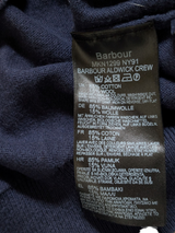 Barbour Sweater S Navy Plaid Cotton/Wool