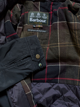 Barbour Hooded Coat XXL Tulloch Midnight Waterproof Polyester