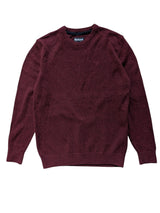 Barbour Sweater L Burgundy Wool Donegal blend