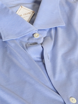 Pal Zileri Shirt XL/18 Pale Blue Cotton Jersey