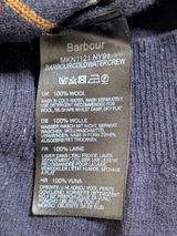 Barbour Sweater S Navy/Red Plaid Wool