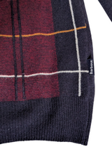 Barbour Sweater S Navy/Red Plaid Wool