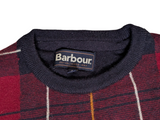 Barbour Sweater S Navy/Red Plaid Wool