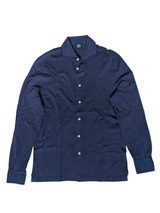 Boggi Milano Shirt M Dark Royal Blue Cotton Filo di Scozia