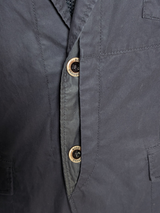 Boss Orange Hooded Jacket S Navy Blue Cotton