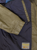 Boss Orange Hooded Thermore Jacket M Taupe Green Cotton Blend