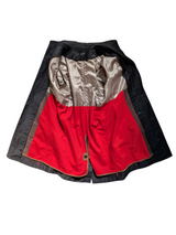 Paul Smith Belted Trench Coat M Short Black Cotton Twill Removable Wool Liner