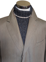 Chester Barrie Coat 48R Oatmeal Tan Covert Twill Wool