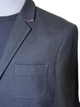 Jack Wills x Fox Bros. Sport Coat S/38R Slim Fit Navy Blue Wool