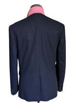 Jack Wills x Fox Bros. Sport Coat S/38R Slim Fit Navy Blue Wool