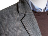Jack Wills x Fox Bros. Blazer S/38R Grey Plaid Wool DMG