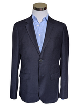Jack Wills x Abraham Moon Sport Coat M/40R Navy Blue Wool