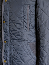 Jack Wills x Cordings Coat XS/S Navy Blue Quilted Nylon