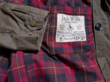 Jack Wills x British Millerain Coat M Olive Green Cotton